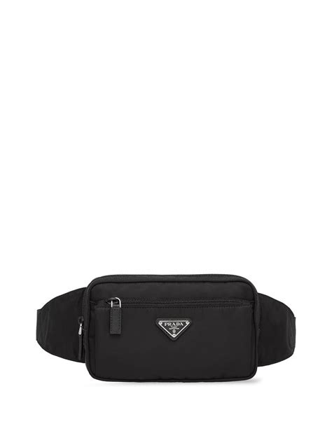 logo plaque belt bag prada|prada bum belt bag.